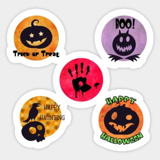 Five Cute Halloween Creatures Sticker